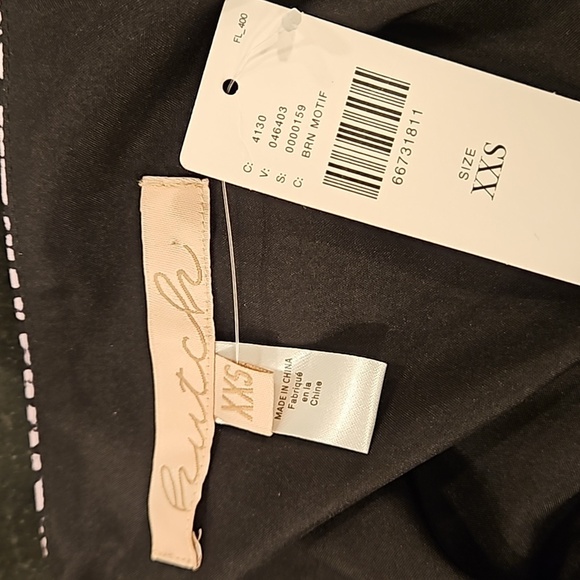 💕HUTCH Elma Cutaway High Low Wrap Dress Colorblocked Ditsy Floral Satin XXS NWT - Picture 15 of 16